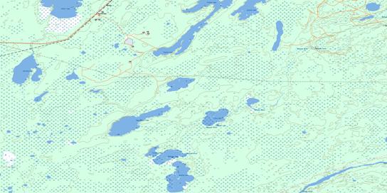 Muhigan Lake Topo Map 063J10 at 1:50,000 scale - National Topographic System of Canada (NTS) - Toporama map