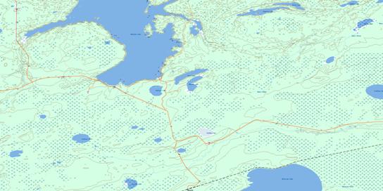 Buzz Lake Topo Map 063J12 at 1:50,000 scale - National Topographic System of Canada (NTS) - Toporama map