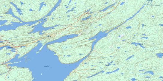 Herb Lake Topo Map 063J13 at 1:50,000 scale - National Topographic System of Canada (NTS) - Toporama map