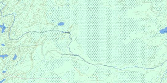 Saw Lake Topographic map 063J14 at 1:50,000 Scale