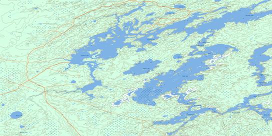 Duck Lake Topographic map 063J16 at 1:50,000 Scale