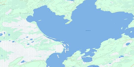 Burntwood Bay Topo Map 063K01 at 1:50,000 scale - National Topographic System of Canada (NTS) - Toporama map