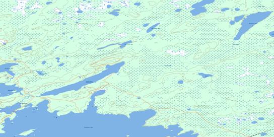 Yawningstone Lake Topo Map 063K07 at 1:50,000 scale - National Topographic System of Canada (NTS) - Toporama map