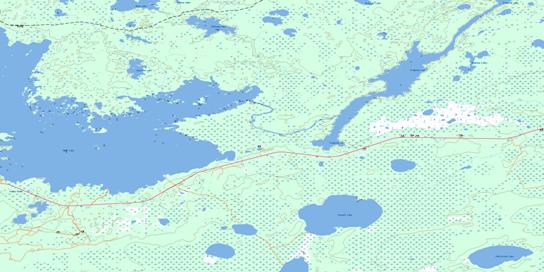 Tramping Lake Topographic map 063K09 at 1:50,000 Scale