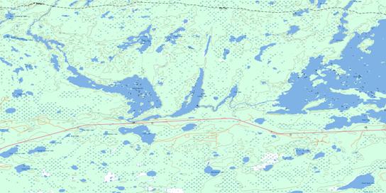 Iskwasum Lake Topo Map 063K10 at 1:50,000 scale - National Topographic System of Canada (NTS) - Toporama map