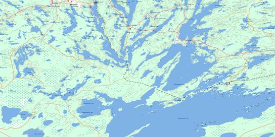 Schist Lake Topo Map 063K12 at 1:50,000 scale - National Topographic System of Canada (NTS) - Toporama map