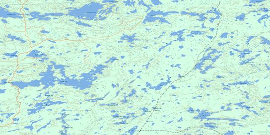 Naosap Lake Topographic map 063K14 at 1:50,000 Scale