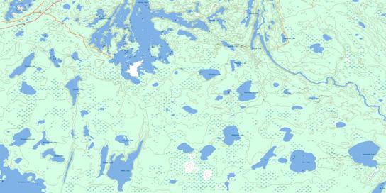 Hanson Lake Topo Map 063L10 at 1:50,000 scale - National Topographic System of Canada (NTS) - Toporama map