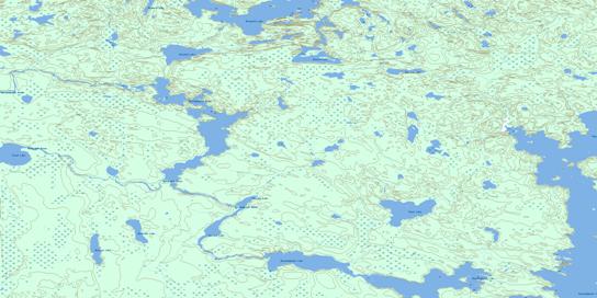 Oskikebuk Lake Topo Map 063L13 at 1:50,000 scale - National Topographic System of Canada (NTS) - Toporama map