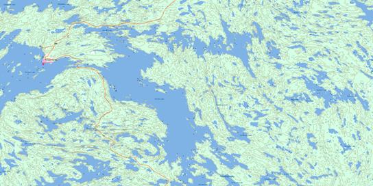 Pelican Narrows Topographic map 063M02 at 1:50,000 Scale