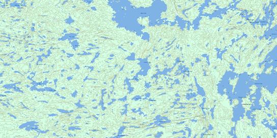 Sandy Narrows Topo Map 063M03 at 1:50,000 scale - National Topographic System of Canada (NTS) - Toporama map