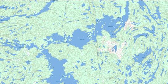 Manawan Lake Topo Map 063M06 at 1:50,000 scale - National Topographic System of Canada (NTS) - Toporama map