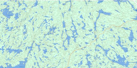 Marchel Lake Topographic map 063M07 at 1:50,000 Scale