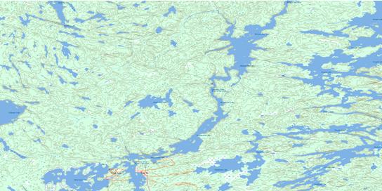 Sandy Bay Topo Map 063M09 at 1:50,000 scale - National Topographic System of Canada (NTS) - Toporama map