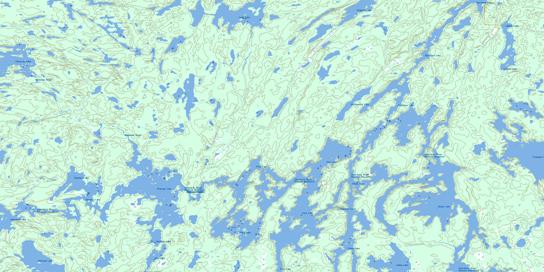 Wintego Lake Topographic map 063M10 at 1:50,000 Scale