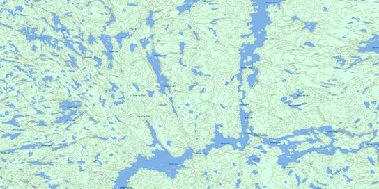 Iskwatam Lake Topo Map 063M11 at 1:50,000 scale - National Topographic System of Canada (NTS) - Toporama map