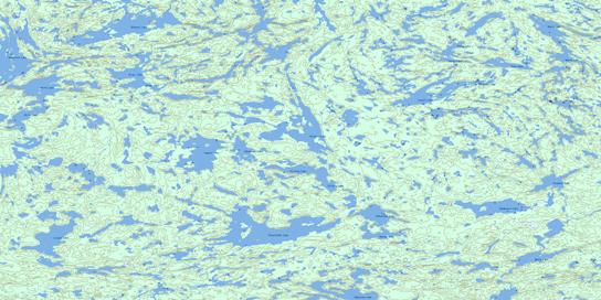 Glennie Lake Topo Map 063M12 at 1:50,000 scale - National Topographic System of Canada (NTS) - Toporama map