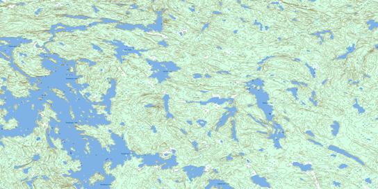 Kipahigan Lake Topographic map 063N05 at 1:50,000 Scale