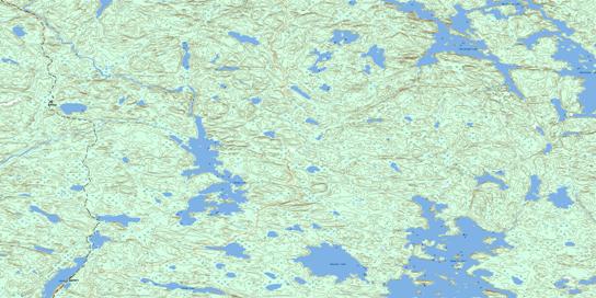 Takipy Lake Topographic map 063N07 at 1:50,000 Scale