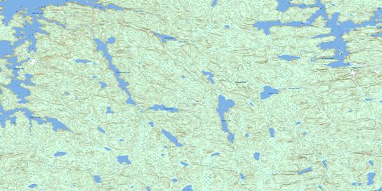 Pahayo Lake Topographic map 063N09 at 1:50,000 Scale