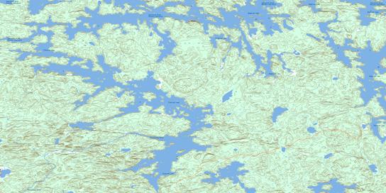 Flatrock Lake Topographic map 063N10 at 1:50,000 Scale