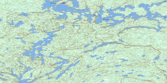 Pukatawagan Topographic map 063N11 at 1:50,000 Scale