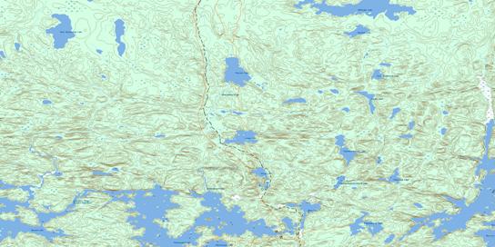 Llama Lake Topo Map 063N14 at 1:50,000 scale - National Topographic System of Canada (NTS) - Toporama map
