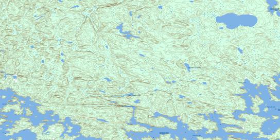 Madsen Bay Topo Map 063N15 at 1:50,000 scale - National Topographic System of Canada (NTS) - Toporama map