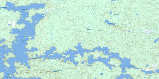 Highrock Lake Topo Map 063N16 at 1:50,000 scale - National Topographic System of Canada (NTS) - Toporama map