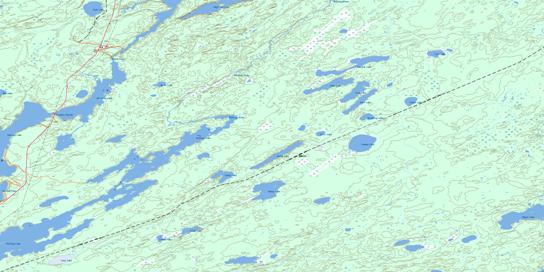 Halfway Lake Topographic map 063O01 at 1:50,000 Scale