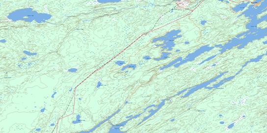 Hambone Lake Topo Map 063O08 at 1:50,000 scale - National Topographic System of Canada (NTS) - Toporama map