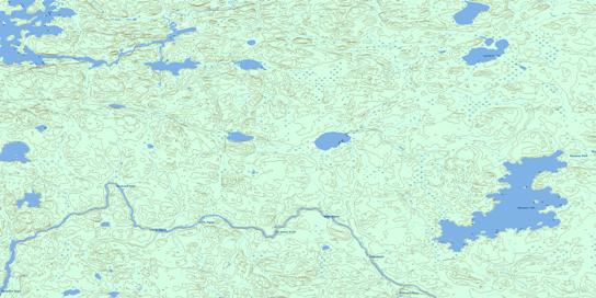 Apeganau Lake Topo Map 063O12 at 1:50,000 scale - National Topographic System of Canada (NTS) - Toporama map