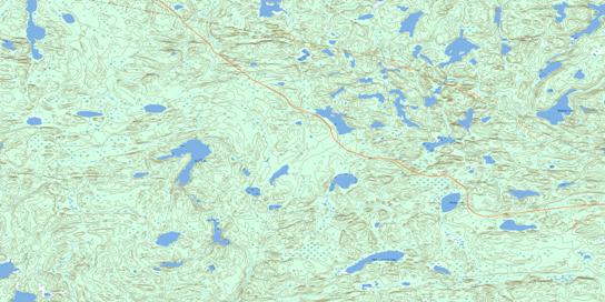 Hall Lake Topo Map 063O13 at 1:50,000 scale - National Topographic System of Canada (NTS) - Toporama map