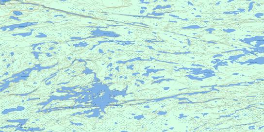Cotton Lake Topographic map 063P02 at 1:50,000 Scale