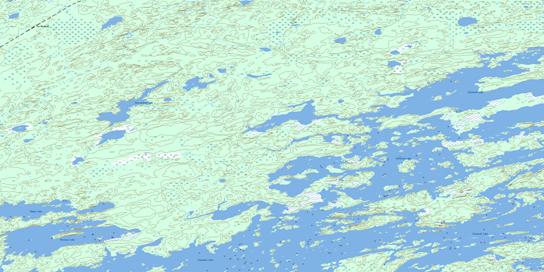 Mustekapau Lake Topographic map 063P04 at 1:50,000 Scale