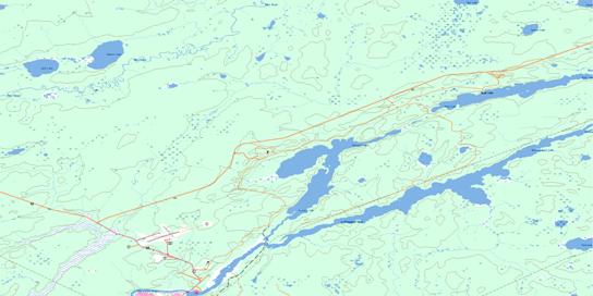 Mystery Lake Topographic map 063P13 at 1:50,000 Scale