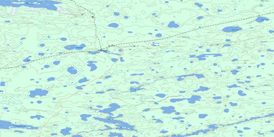 Gunn Lake Topo Map 063P16 at 1:50,000 scale - National Topographic System of Canada (NTS) - Toporama map