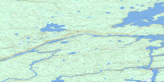 Assean Lake Topo Map 064A02 at 1:50,000 scale - National Topographic System of Canada (NTS) - Toporama map