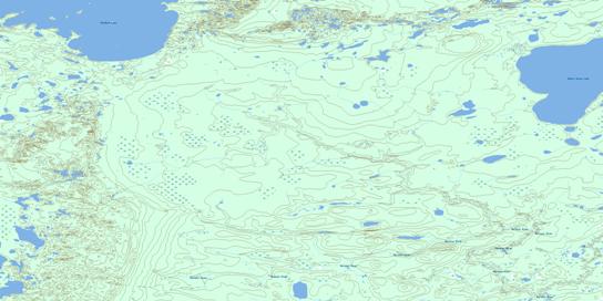 Warnews River Topo Map 064A05 at 1:50,000 scale - National Topographic System of Canada (NTS) - Toporama map