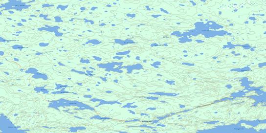 Caldwell Lake Topographic map 064A10 at 1:50,000 Scale