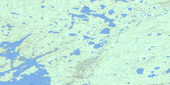 Jensen Lake Topo Map 064A12 at 1:50,000 scale - National Topographic System of Canada (NTS) - Toporama map