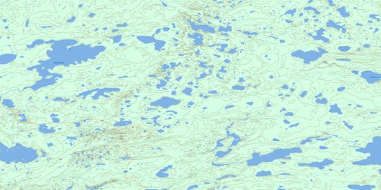 Wernham Lake Topographic map 064A14 at 1:50,000 Scale