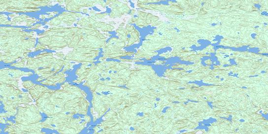 Mynarski Lakes Topo Map 064B03 at 1:50,000 scale - National Topographic System of Canada (NTS) - Toporama map