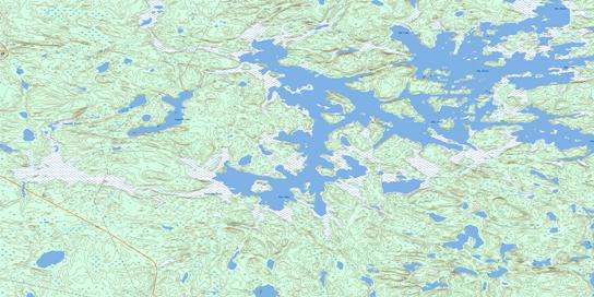 Goodwin Lake Topographic map 064B04 at 1:50,000 Scale