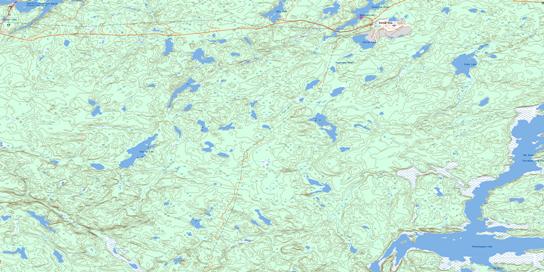 Pemichigamau Lake Topographic map 064B05 at 1:50,000 Scale