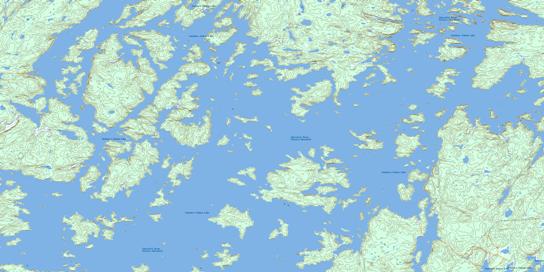 Lemay Island Topo Map 064B14 at 1:50,000 scale - National Topographic System of Canada (NTS) - Toporama map