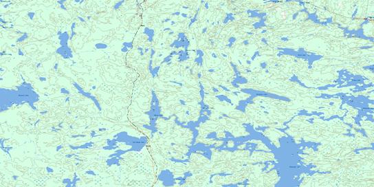 Mcknight Lake Topographic map 064C03 at 1:50,000 Scale