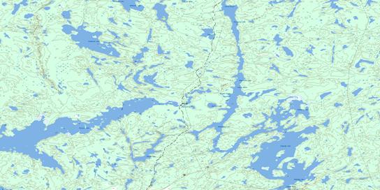 Kadeniuk Lake Topographic map 064C06 at 1:50,000 Scale