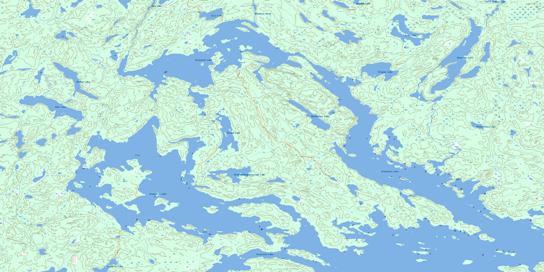 Watt Lake Topo Map 064C07 at 1:50,000 scale - National Topographic System of Canada (NTS) - Toporama map