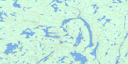 Sickle Lake Topo Map 064C10 at 1:50,000 scale - National Topographic System of Canada (NTS) - Toporama map